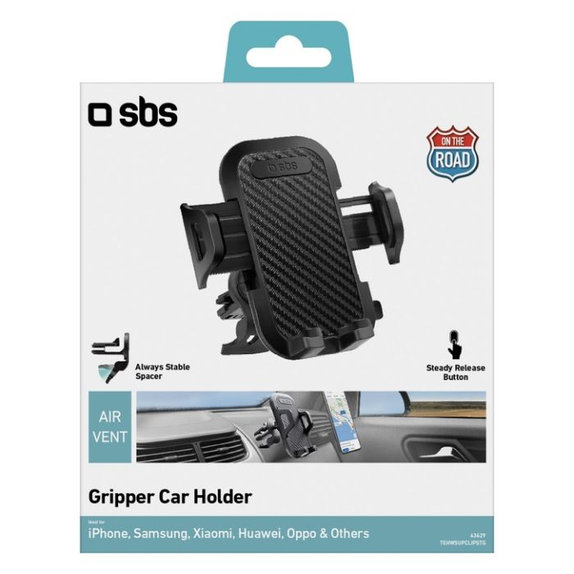 SBS - Avto nosilec Gripper, za rešetko, črn