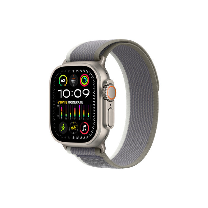 FixPremium - Trail Loop pašček za Apple Watch (42, 44, 45 in 49mm), siv