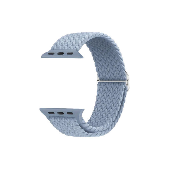 FixPremium - Solo Loop pašček za Apple Watch (42, 44, 45 in 49mm), svetlo modra