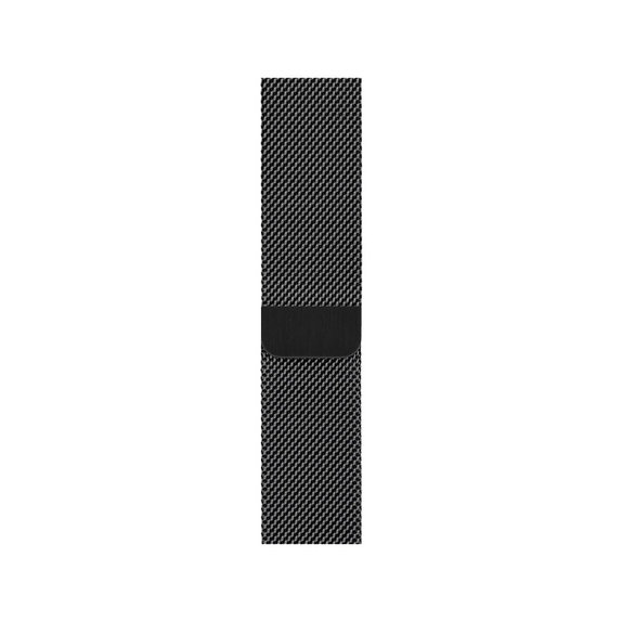 FixPremium - Milanese Loop pašček za Apple Watch (42, 44, 45 in 49mm), črn