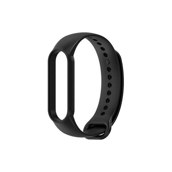 FixPremium - Silikonski trak za Xiaomi Mi Band (5/6/7/7 NFC), črn