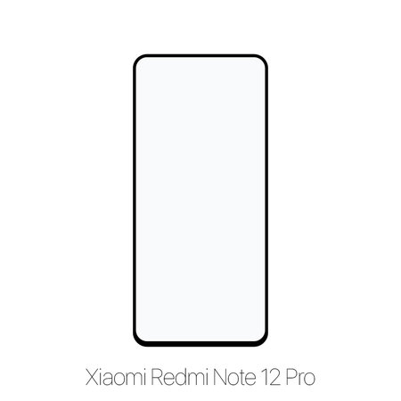 FixPremium FullCover Glass - Kaljeno Steklo za Xiaomi Redmi Note 12 Pro