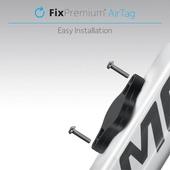 FixPremium - Nosilec za Apple AirTag za kolo, črn