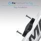 FixPremium - Nosilec za Apple AirTag za kolo, črn