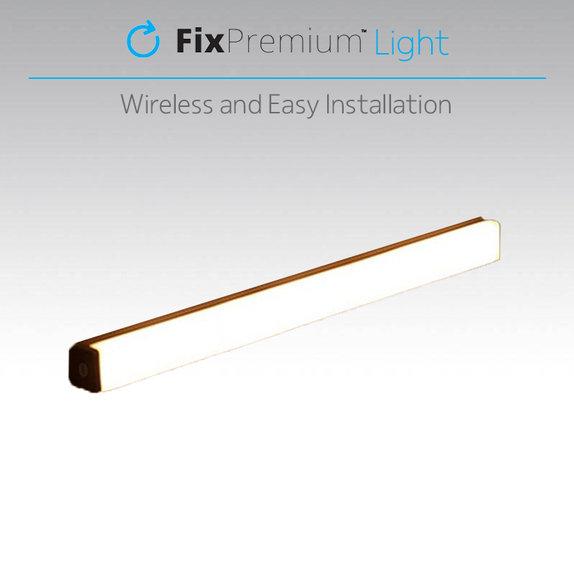 FixPremium - LED nočna lučka s senzorjem gibanja (toplo rumena), (0,2m), bela