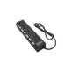 FixPremium - USB Hub s stikalom za 7 USB, črn