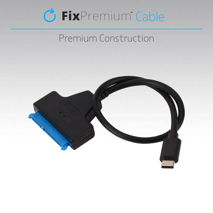 FixPremium - Kabel - USB / SATA 2,5", črn