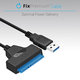 FixPremium - Kabel - USB / SATA 2,5", črn