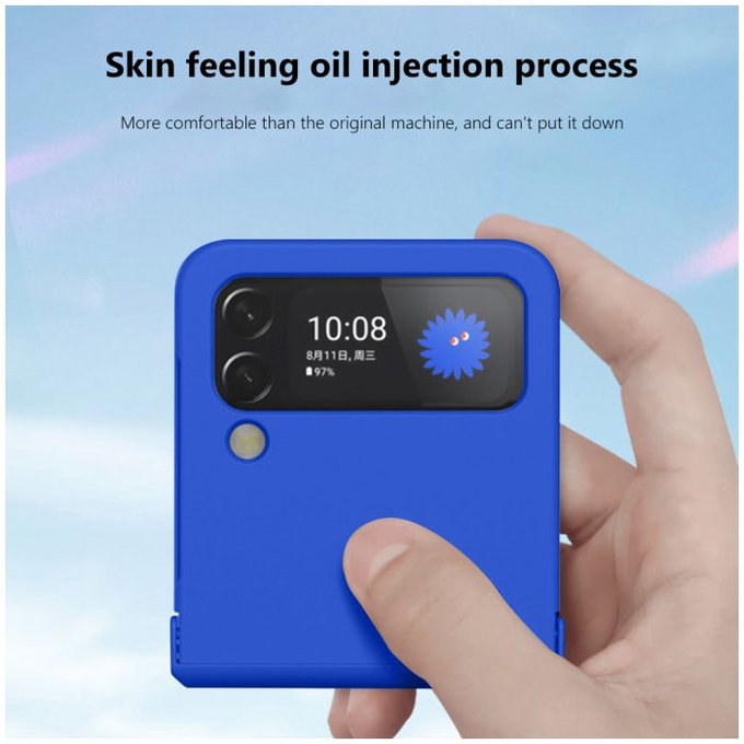 FixPremium - Silikonski ovitek za Samsung Galaxy Z Flip 4, turkizen