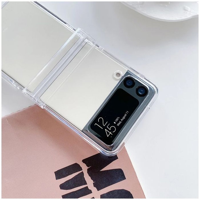 FixPremium - Silikonski ovitek za Samsung Galaxy Z Flip 4, prozoren