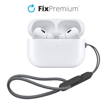 FixPremium - Pašček za AirPods Pro 2, črn