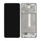 Samsung Galaxy A73 5G A736B - LCD zaslon + steklo na dotik + okvir (Awesome White) - GH82-28686B, GH82-28884B Genuine Service Pack