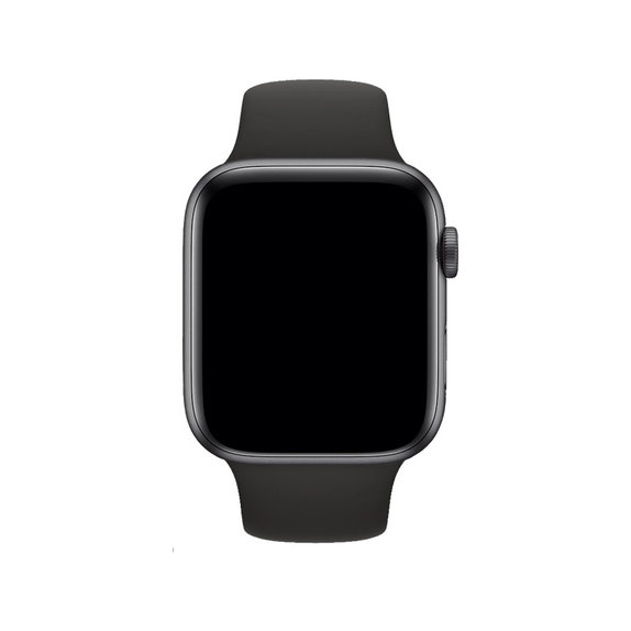 FixPremium - Silikonski pašček za Apple Watch (42, 44, 45 in 49mm), črn