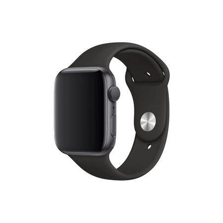 FixPremium - Silikonski pas za Apple Watch (38, 40 in 41mm), črn