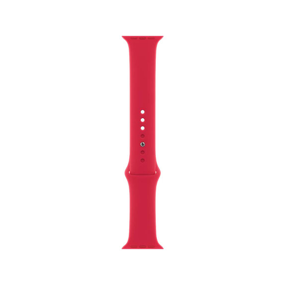 FixPremium - Silikonski pas za Apple Watch (38, 40 in 41mm), rdeč