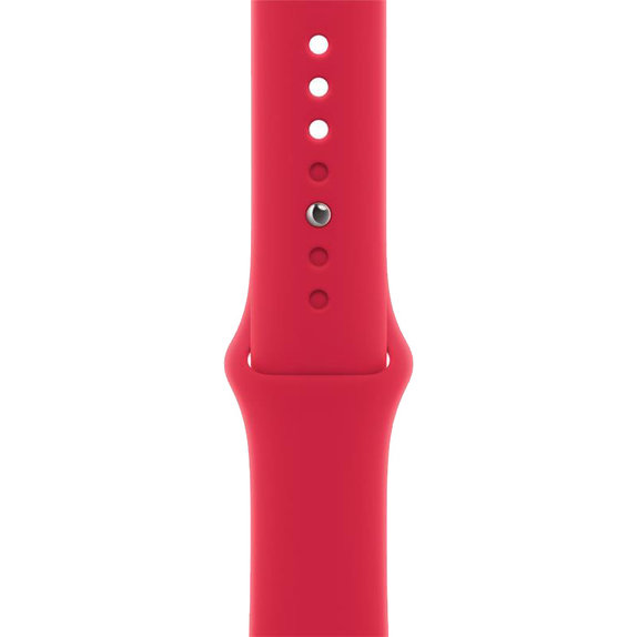 FixPremium - Silikonski pas za Apple Watch (38, 40 in 41mm), rdeč