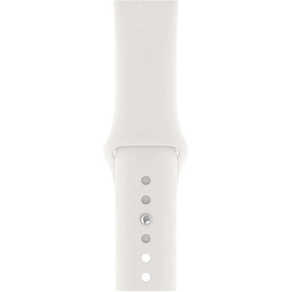 FixPremium - Silikonski pašček za Apple Watch (42, 44, 45 in 49mm), bel