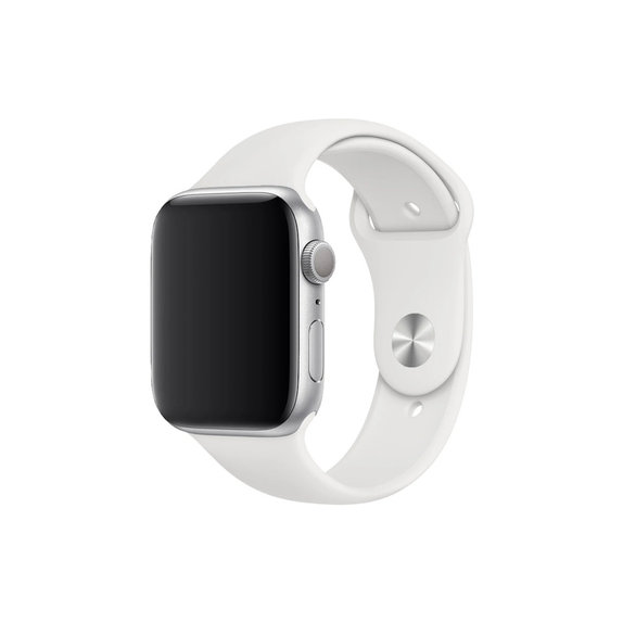 FixPremium - Silikonski pašček za Apple Watch (42, 44, 45 in 49mm), bel