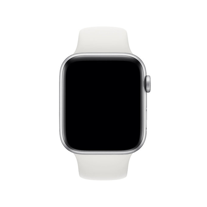 FixPremium - Silikonski pas za Apple Watch (38, 40 in 41mm), bel
