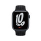 FixPremium - Silikonski športni pašček za Apple Watch (42, 44, 45 in 49mm), črn