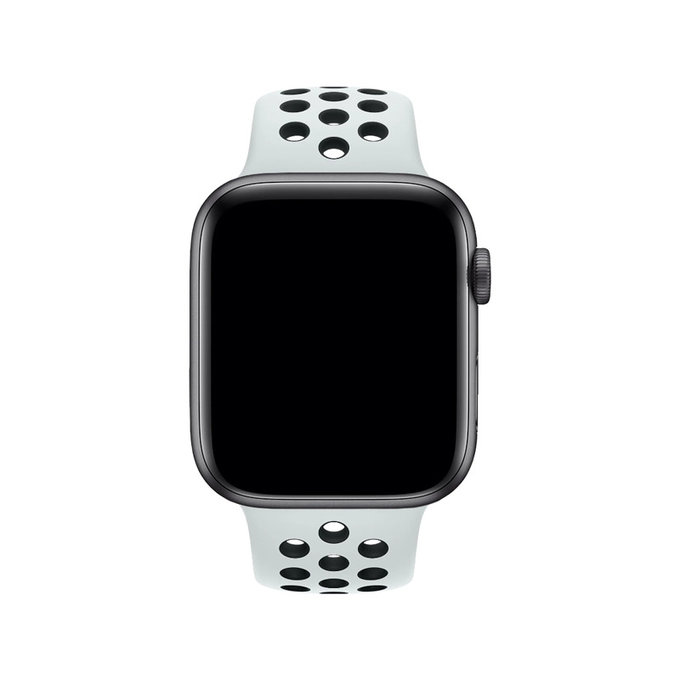 FixPremium - Silikonski športni pašček za Apple Watch (42, 44, 45 in 49mm), bel