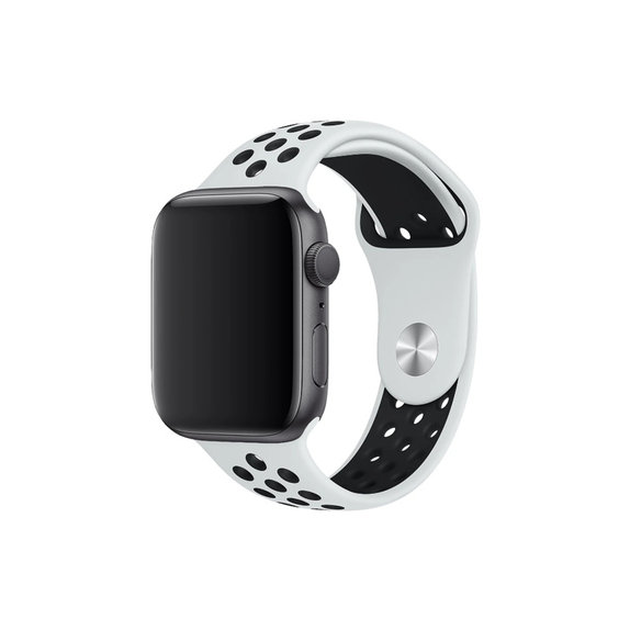 FixPremium - Silikonski športni pašček za Apple Watch (38, 40 in 41mm), bel