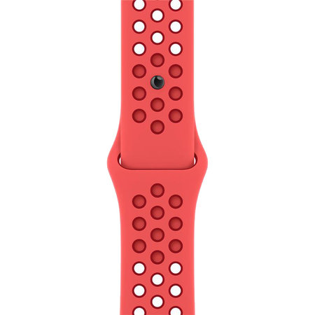 FixPremium - Silikonski športni pašček za Apple Watch (42, 44, 45 in 49mm), rdeč