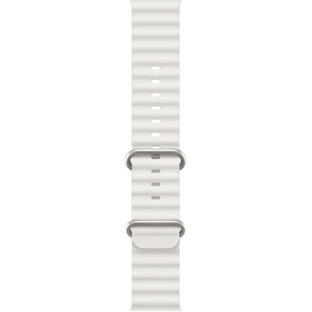 FixPremium - Ocean Loop pašček za Apple Watch (38, 40 in 41mm), bel