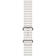 FixPremium - Ocean Loop pašček za Apple Watch (38, 40 in 41mm), bel