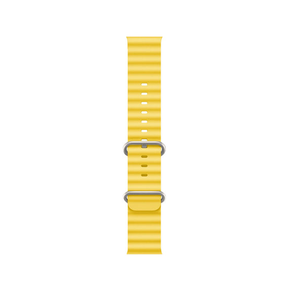 FixPremium - Pašček Ocean Loop za Apple Watch (42, 44, 45 in 49mm), rumen