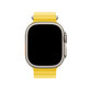 FixPremium - Pašček Ocean Loop za Apple Watch (42, 44, 45 in 49mm), rumen