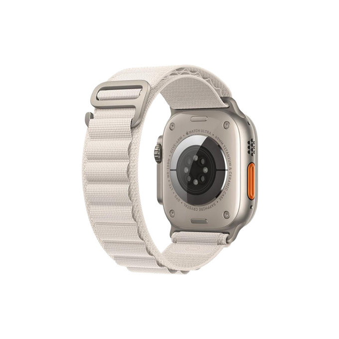 FixPremium - Pašček Alpine Loop za Apple Watch (38, 40 in 41mm), starlight