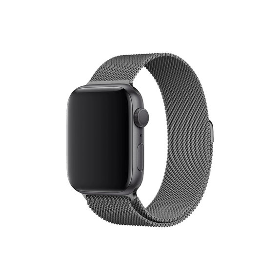 FixPremium - Milanese Loop pašček za Apple Watch (42, 44, 45 in 49mm), grafit