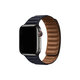 FixPremium - Leather Loop TPU pašček za Apple Watch (42, 44, 45 in 49mm), črn