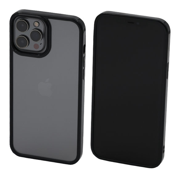 FixPremium - Ovitek Invisible za iPhone 14 Pro Max, črn