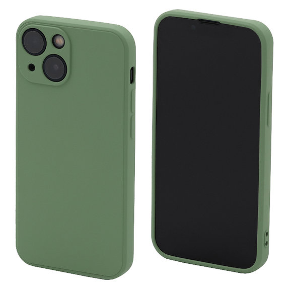 FixPremium - Gumiran ovitek za iPhone 13 mini, zelen