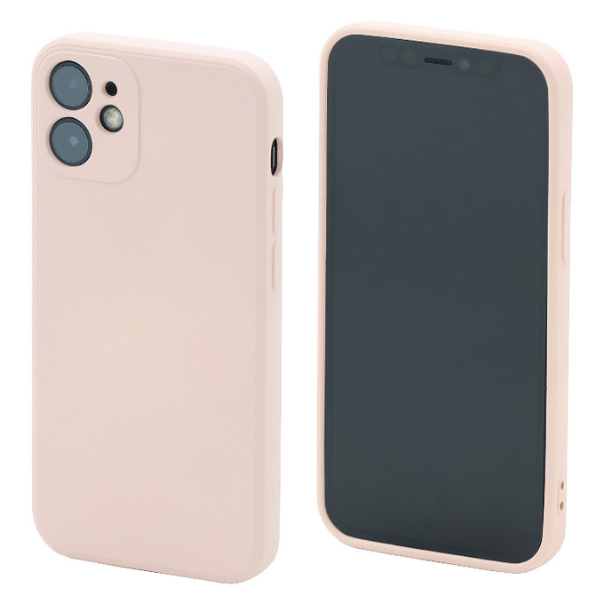 FixPremium - Gumiran ovitek za iPhone 12 mini, oranžen