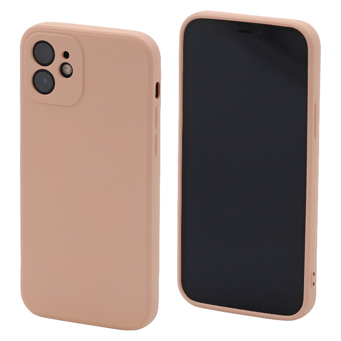 FixPremium - Gumiran ovitek za iPhone 12 in 12 Pro, oranžen