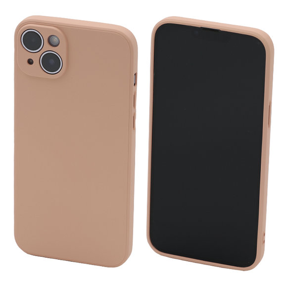 FixPremium - Gumiran ovitek za iPhone 14 Plus, oranžen