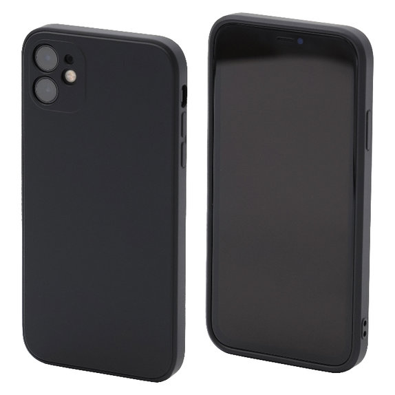 FixPremium - Gumiran ovitek za iPhone 11, črn