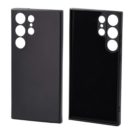 FixPremium - Gumiran ovitek za Samsung Galaxy S23 Ultra, črn
