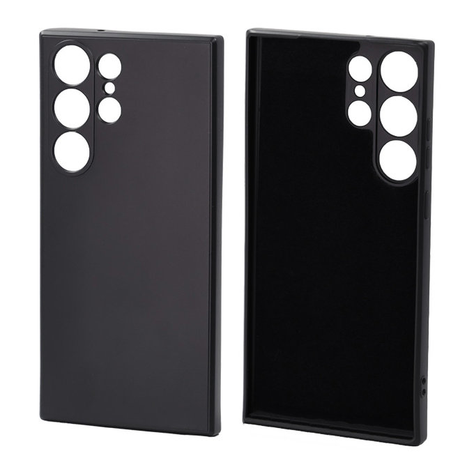 FixPremium - Gumiran ovitek za Samsung Galaxy S23 Ultra, črn