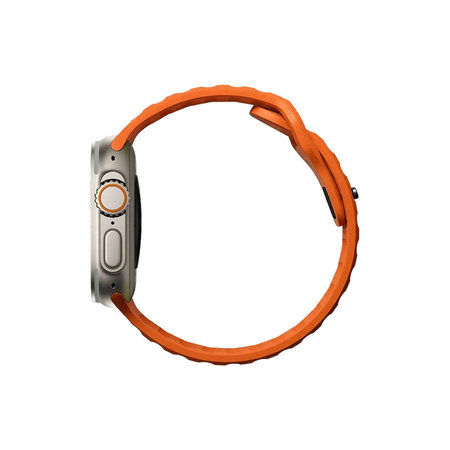 FixPremium - Športni silikonski pas za Apple Watch (42, 44, 45 in 49mm), oranžen