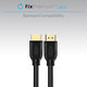 FixPremium - HDMI / HDMI kabel, HDMI 2.0 (1m), črn