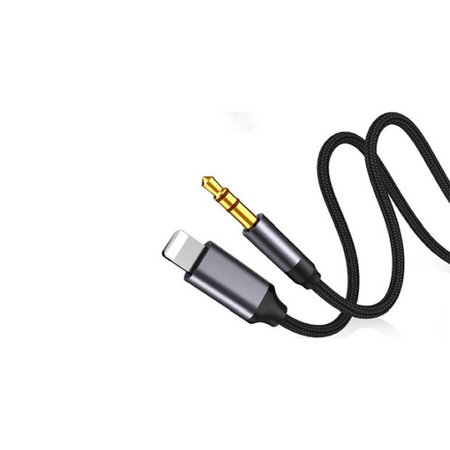 FixPremium - Lightning / Jack 3,5mm kabel (1 m), črn