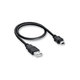 FixPremium - Mini-USB / USB kabel (1m), črn
