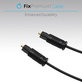 FixPremium - Avdio optični kabel (1m), črn