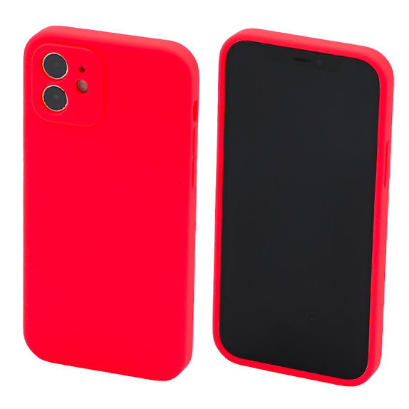 FixPremium - Silikonski ovitek za iPhone 11, rdeča