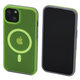 FixPremium - Ovitek Clear with MagSafe za iPhone 14, neon green