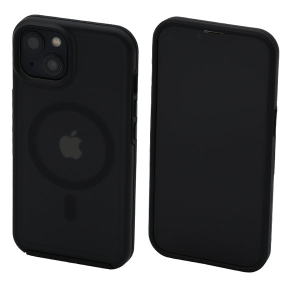FixPremium - Ovitek Clear z MagSafe za iPhone 14, frost black